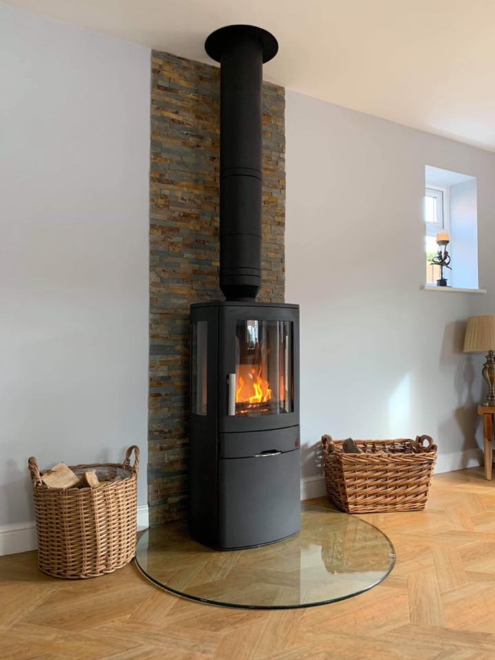 Clear glass truncated hearth | Yorkshire Stoves & Fireplaces