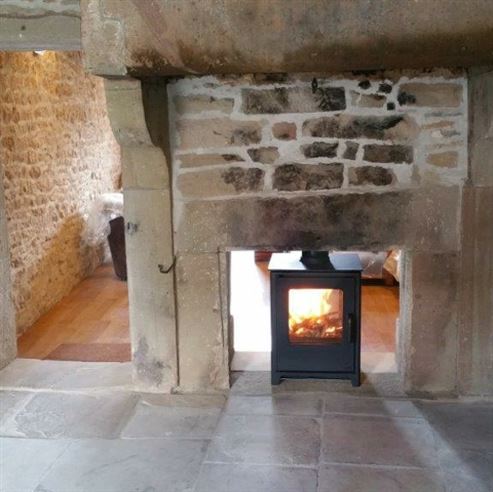 mendip loxton double sided stove