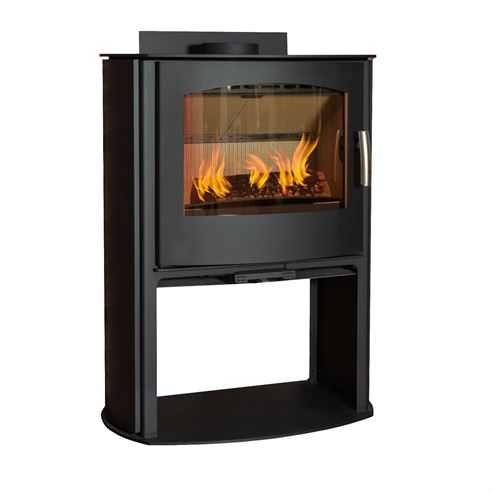 mendip churchill convection stove with empty log store
