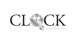 clock wood burners logo