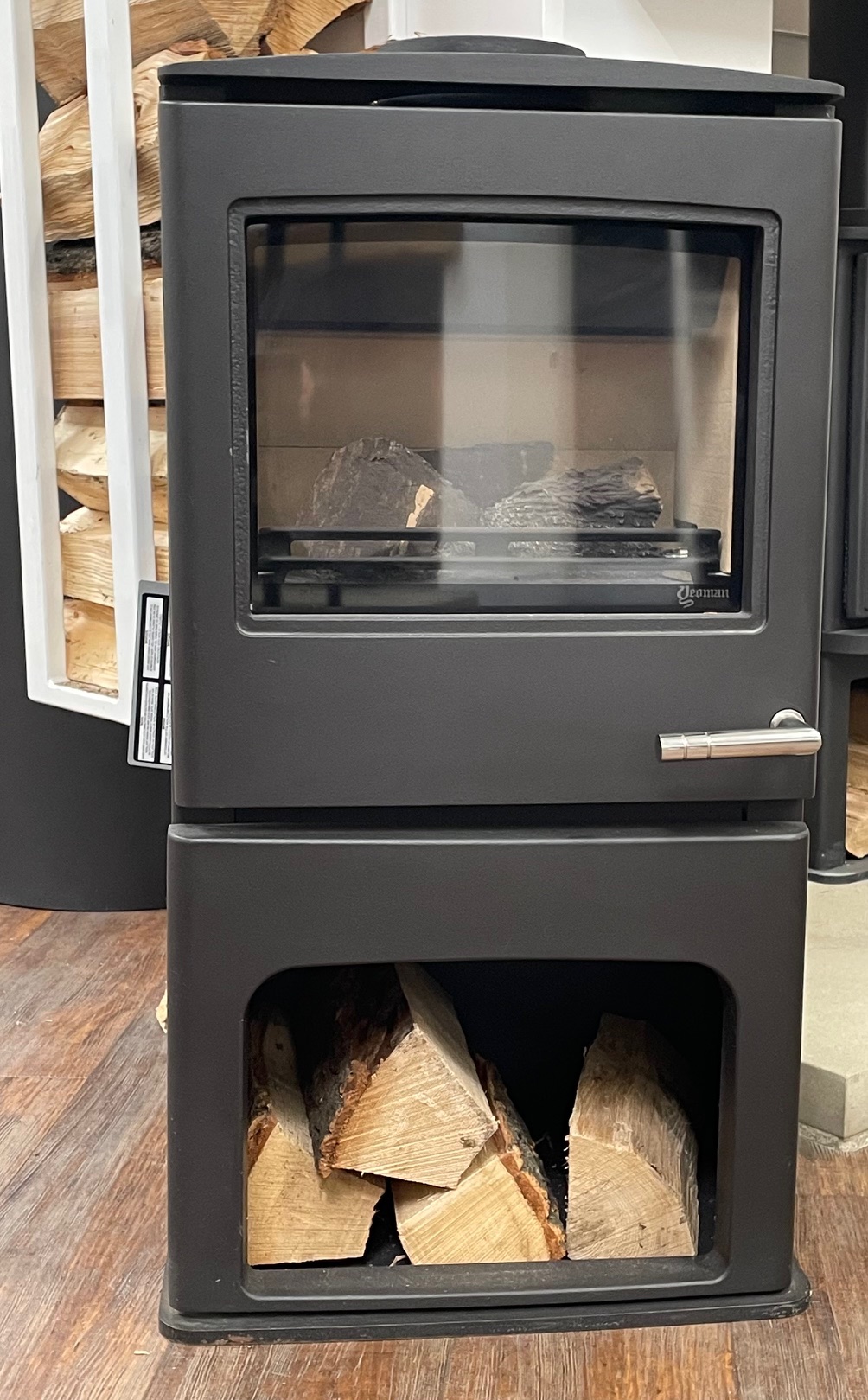 Ex Display Yeoman CL5 Midline Gas Stove with Log Store Yorkshire